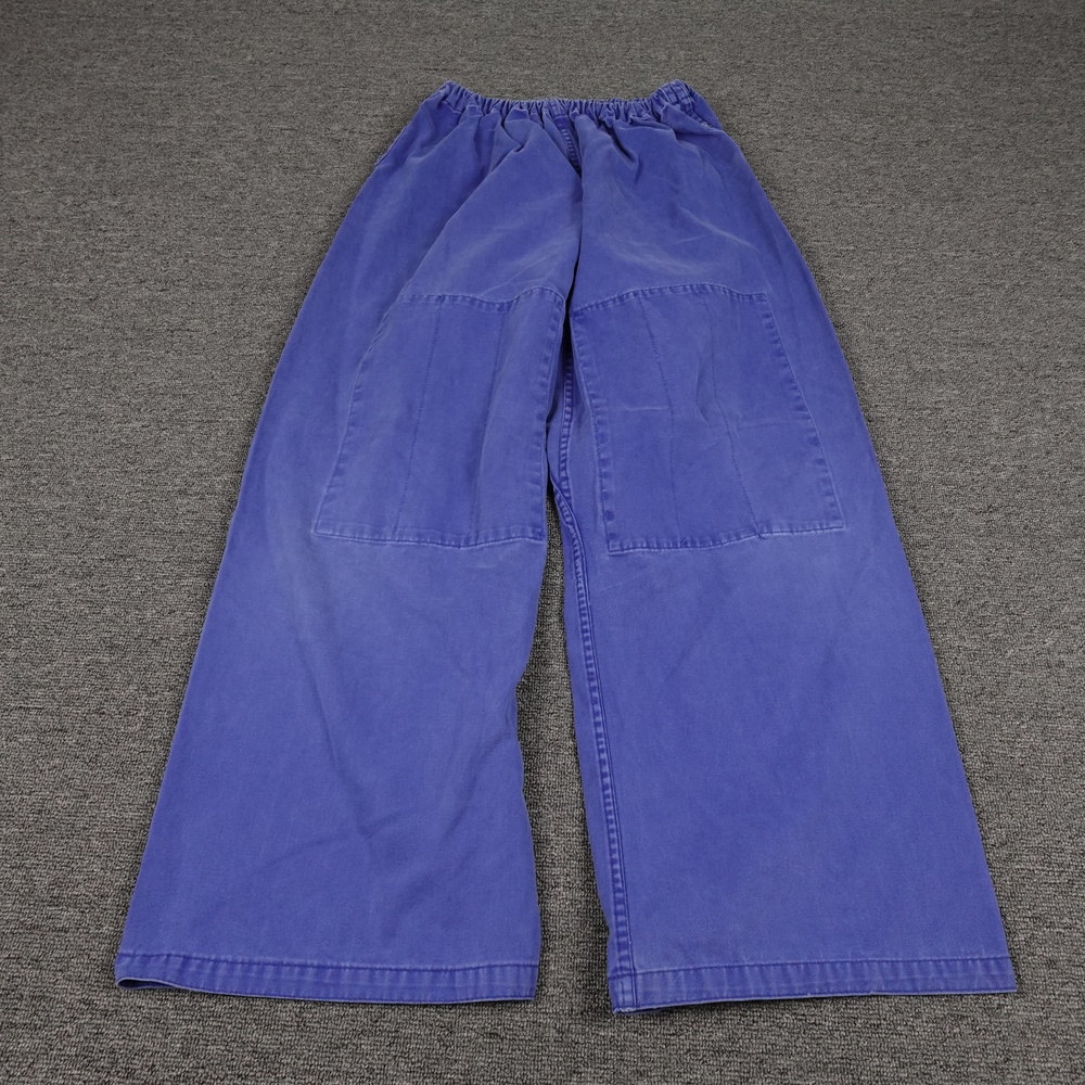 Century Martial Arts Contact Pants Mens Large Blue 100% Cotton Elastic Waist